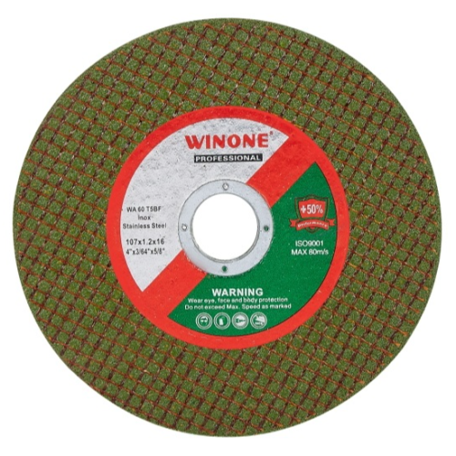 WINONE 4寸绿色双网 不锈钢砂轮片 金属切割片
