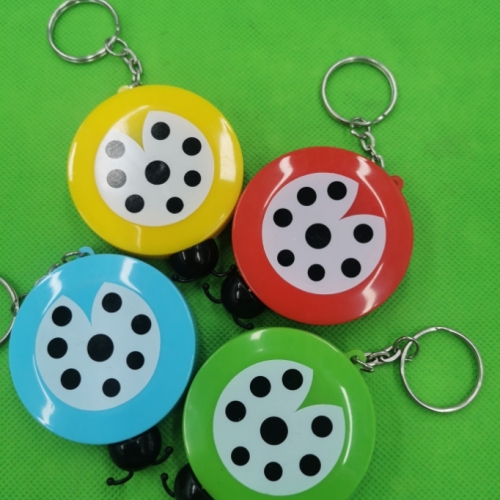 supply beetle shape gift small tape measure， cartoon animal automatic retractable ruler， welcome to order.