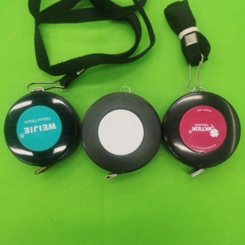 供应大号圆形3米可带绳子皮卷尺，一键伸缩，美观耐用收纳好卷尺