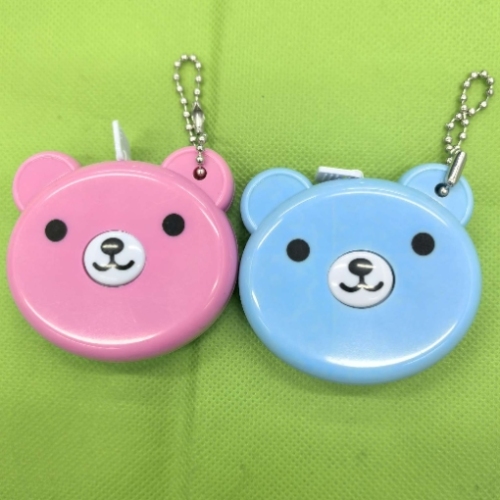 本店有大量火爆款卡通熊迷你小卷尺带珠链，可爱礼品小皮尺