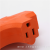 Conversion Socket American Socket Three-Hole Three-Position Socket Three-Pin Plug Orange