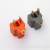 American Plug Conversion Plug Split Conversion Plug Three Jack Orange Dark Gray