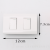 Second Section Switch Wall Switch White Square Concealed Switch Has the Same Series of Other Products