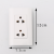 American Socket Three-Hole Two-Position Socket Wall Socket White Socket with the Same Series of Products