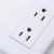 American Socket Three-Hole Two-Position Socket White Panel White Socket Installation Socket with the Same Series