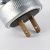 Plug Two Pin Plug Flat Plug Metal Shell Plug with Hoop Clamp