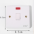 One Switch Double Control Switch with Single Connection Wall Switch with Indicator Light Switch Wholesale with the Same Series of Products