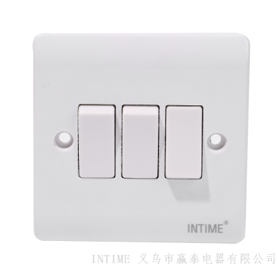 Three-Switch Wall Switch Concealed Switch White Switch Has the Same Series of Other Products