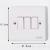 Three-Switch Wall Switch Concealed Switch White Switch Has the Same Series of Other Products
