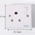 South African Socket Three-Hole One-Bit One-Open Socket Wall Socket Concealed Socket Has the Same Series