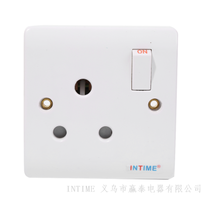 South African Socket Three-Hole One-Bit One-Open Socket Wall Socket Concealed Socket Has the Same Series