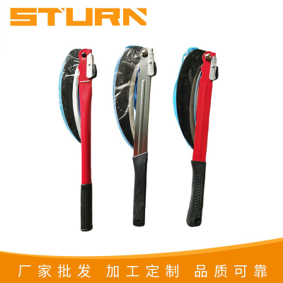 Flat tube folding sickle Weed cutting agricultural sickle Outdoor portable folding tool Sickle wholesale