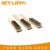 Card 2pc copper-plated brush with wooden handle Kitchen decontamination brush Cleaning brush Grinding brush Paint removal brush