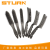 Black plastic handle steel wire brush Stainless steel wire brush play brush Copper plated steel wire brush Metal surface rust cleaning brush