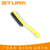 Steel wire brush Yellow plastic handle five-finger brush Industrial steel wire brush Clean rust steel wire brush welding slag removal with shovel knife