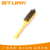 Steel wire brush Yellow plastic handle five-finger brush Industrial steel wire brush Clean rust steel wire brush welding slag removal with shovel knife