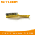 Steel wire brush Yellow plastic handle five-finger brush Industrial steel wire brush Clean rust steel wire brush welding slag removal with shovel knife