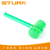 Green transparent rubber hammer octagonal hammer Floor percussion mounting hammer Portable plastic handle removable