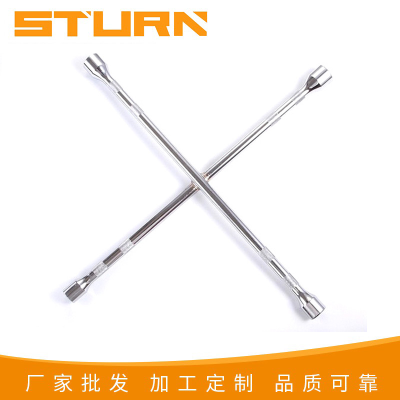 Cross wrench Car tire wrench Labor-saving disassembly multi-function emergency tire wrench tool