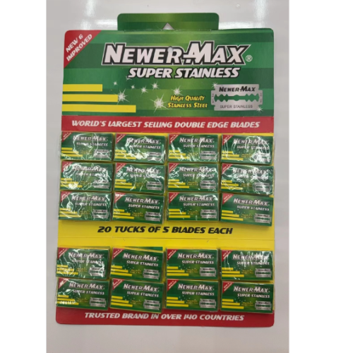 NEWER MAX 绿卡双面剃须刀片刀刃锋利耐用使用方便