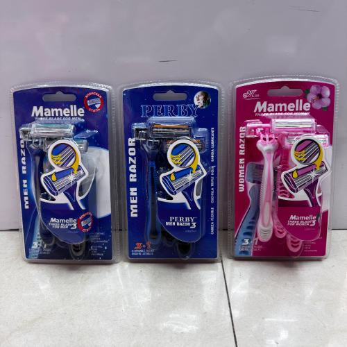 3PC三层一次性手动男士女士剃须刀