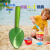 Cartoon Beach Shovel Children's Small Shovel Tools Beach Toys Garden Gardening Tools Wooden Handle Spade Kinds of Flowers