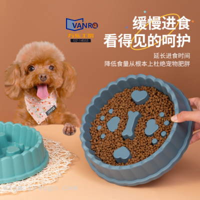 Dog Bowl Anti-Choke Slow Feeding Bowl Small, Medium and Large Dogs Dog Feeding Bowl Cat Food Holder Dog Food Anti-Tumble