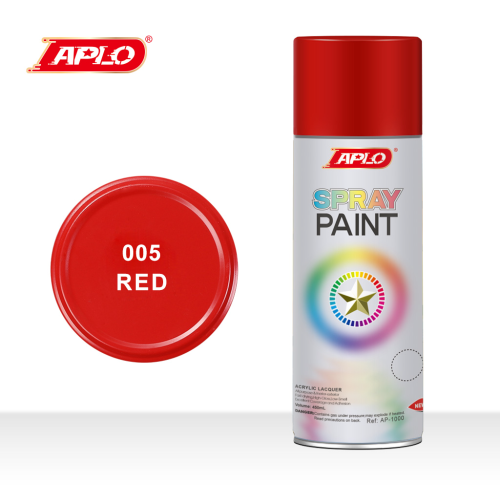 自动喷漆高覆盖力 强附着力 快干耐磨持久亮色大红色 spray paint
