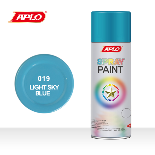 自动喷漆高覆盖力强附着力快干耐磨持久亮色  浅蓝色 spray paint