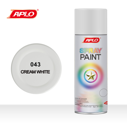 自动喷漆高覆盖力强附着力快干耐磨持久亮色 奶白色 spray paint