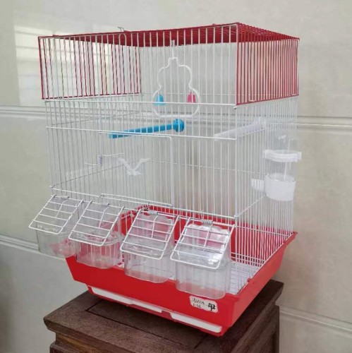 现货大号铁丝虎皮牡丹八哥鸟笼鹦鹉笼折叠便捷式宠物用品批发D405