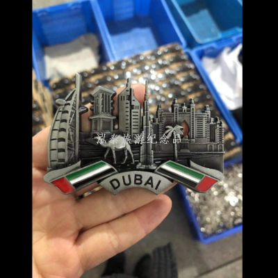 Dubai Tourist Souvenir Palm Island Burj Khalifa Burj Khalifa Sailing Hotel Refridgerator Magnets Factory Direct Gift
