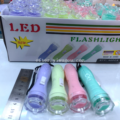 Luminous Toy Flashlight Convenient Fresh Jelly Color Lighting Torch Torch Kindergarten Children's Prizes Gift