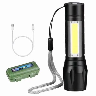 Usb Rechargeable Cob Power Torch