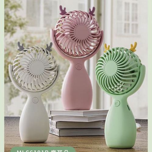MLS6101卡通桌面手持风扇（3色）