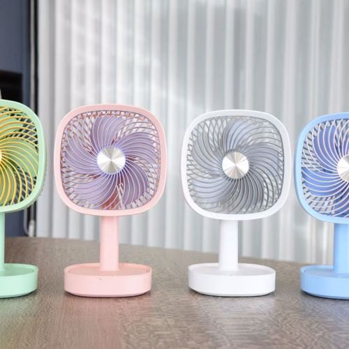 简约系列方形台式摇头风扇（4色