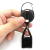 Lightweight Retractable Lighter Holder - Black Leash Lighter Keychain Holder for Standard Size Lighters - Portable Lighter Keeper Plastic and Metal Belt Clip