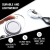 Lightweight Retractable Lighter Holder - White Leash Lighter Keychain Holder for Standard Size Lighters - Portable Lighter Keeper Plastic and Metal Belt Clip