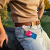 Retractable Badge Holder with Swivel Alligator Clip (White)