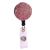 Round Zinc Alloy Candy Color Diamond Retractable Badge Reel Nurse Doctor Student Exhibition ID Card Clips Badge Holders