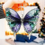 Acrylic Butterfly Holiday Gift Hanging Pendant Car Interior Pendant Rearview Mirror Accessories Holiday Decoration Accessories
