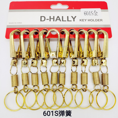 Keychain Spring Fastener Key Chain Double Ring Chain Card Wholesale Die Casting Zinc Alloy Home Supplies Best Selling
