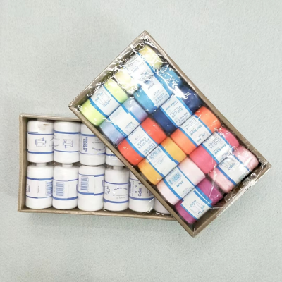 Export Foreign Trade Boxed Polyester Thread Sewing Thread Boxed Sewing Thread Color Wire Stitching Wire Polyester Thread