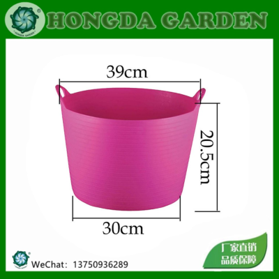 16L Garden Bucket Household Laundry and Vegetable Washing Storage Bucket Self-Driving Fishing PE Plastic Bucket