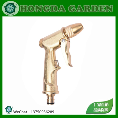 Metal Electroplating Tuhao Gold Car Wash Water Gun Head Garden Watering Tools Pure Copper Aluminum Alloy Electroplating Gun Body Water Gun