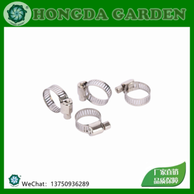 Stainless Steel 13-19 Clamp Gas/4 Points Garden Hose Clip Stainless Steel Hoop