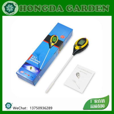 Four-in-One Soil Tester Light Detector Acidometer PH Meter Soil Moisture Humidity Thermometer Digital Display