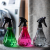 Sprinkling Can 500ml Transparent Small Spray Bottle Diamond Shape Watering Pot Plastic Spray Kettle Gardening Supplies