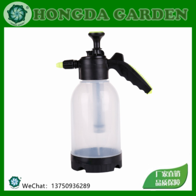 2L Transparent Sprinkling Can High Pressure Sprinkling Can Plastic Watering Can Watering Pot Gardening Tools 15126