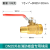 1-Inch Hydrant Ball Valve Reel Internal Thread Outer Wire Copper Switch Ball Valve 1-Inch Dn25 Copper Valve Connection Leather Tube 15126